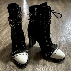 Black ankle boots